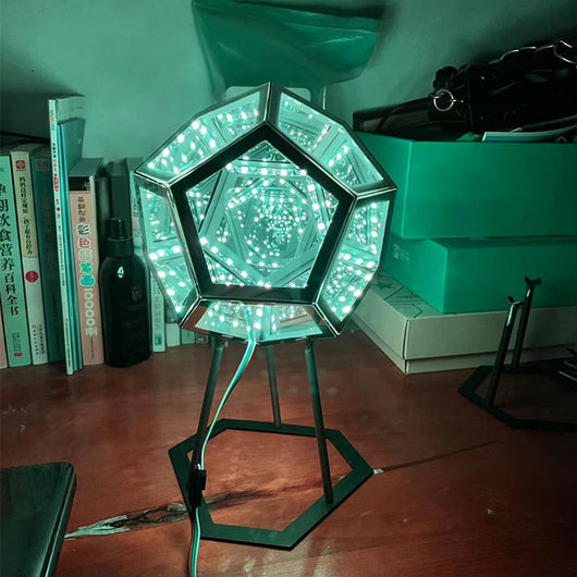 Lámpara Nocturna Geométrica Infinita con Diseño Dodecaédrico - Image 14