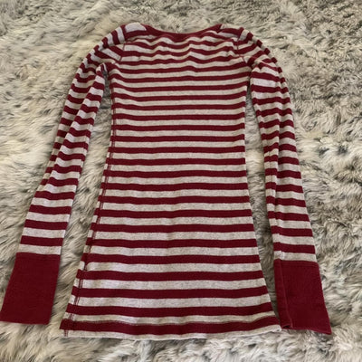 Blusa Manga Larga a Rayas con Cuello Redondo para Mujer - Image 10
