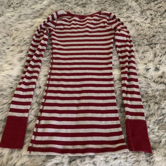 Blusa Manga Larga a Rayas con Cuello Redondo para Mujer - Image 10