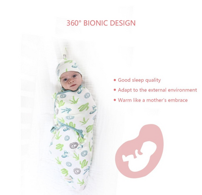 Saco de Dormir Envolvente para Recién Nacido con Gorro - Image 30