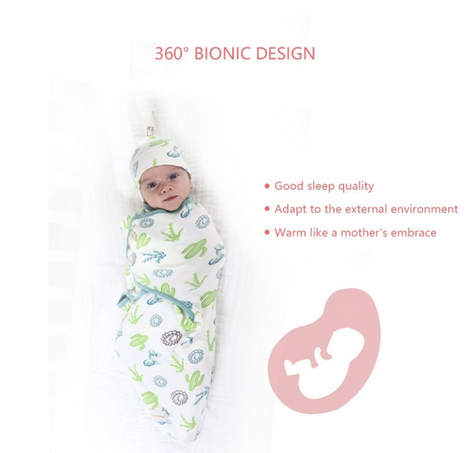Saco de Dormir Envolvente para Recién Nacido con Gorro - Image 30