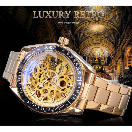 Reloj Mecánico Esqueleto de Acero para Hombre - Diseño Casual y Elegante - Image 14