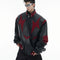 Chaqueta de Cuero PU con Detalles en Contraste y Herrajes Metálicos