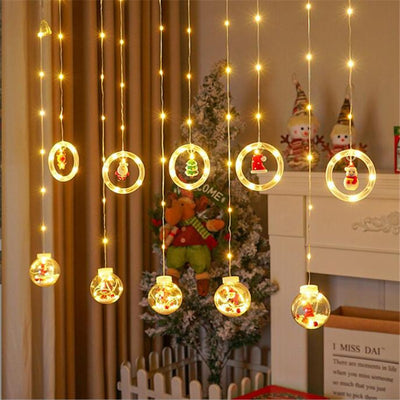 Cadena de Luces Navideñas para Cortinas - Image 13