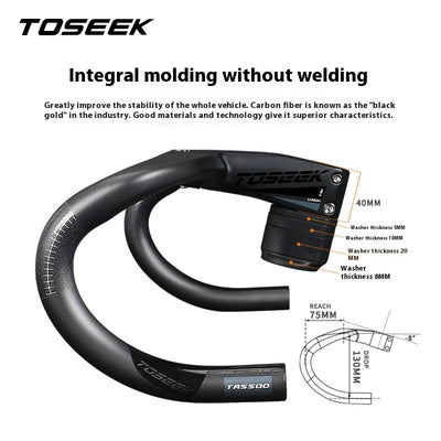 Manillar de Carbono Integrado para Bicicleta de Ruta de Alto Rendimiento - Image 3