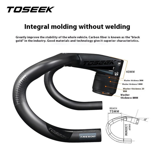 Manillar de Carbono Integrado para Bicicleta de Ruta de Alto Rendimiento - Image 3
