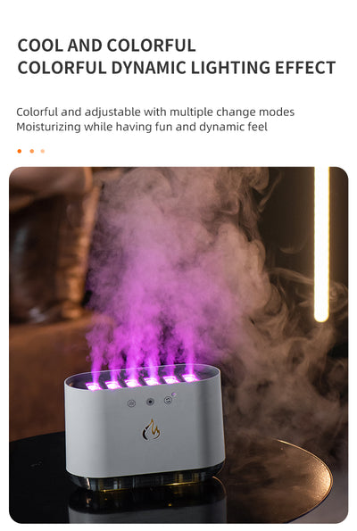 Humidificador Ultrasónico Inteligente USB con Llama Dinámica y Control por Voz - Image 21