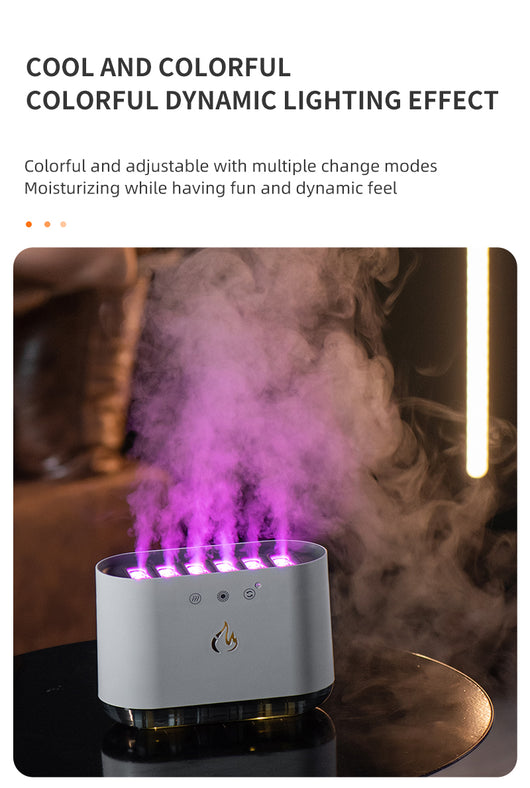 Humidificador Ultrasónico Inteligente USB con Llama Dinámica y Control por Voz - Image 21