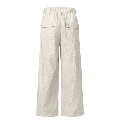 Pantalones Cargo Overol con Cordón Ajustable - Estilo Urbano Holgado para Hombre - Image 10