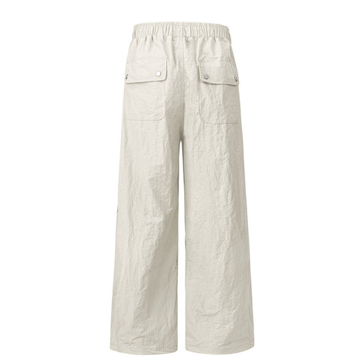 Pantalones Cargo Overol con Cordón Ajustable - Estilo Urbano Holgado para Hombre - Image 10