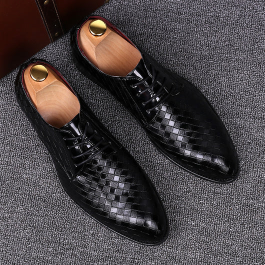 Zapatos Elegantes para Hombre Punta Afilada Rojo - Image 3