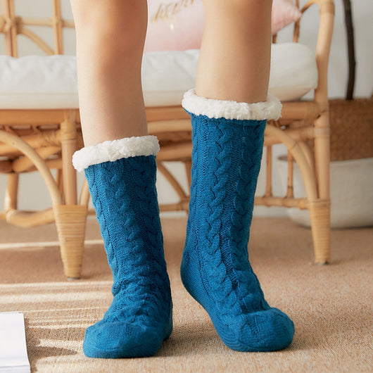 Pantuflas de Felpa Casual Plus para Mujer - Calcetines Térmicos Tubo Medio - Image 17