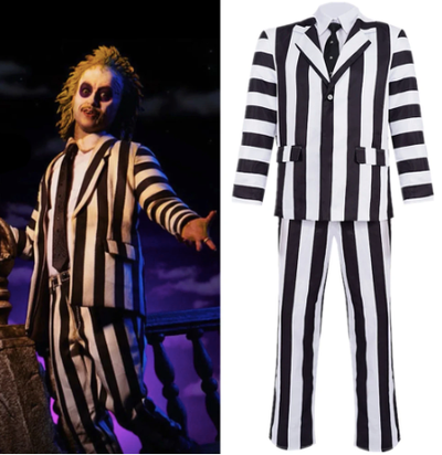 Disfraz Beetlejuice Michael Keaton - Traje Cosplay Completo - Image 3