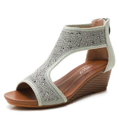 Sandalias Bohemias con Cierre Trasero y Suela Gruesa para Playa - Image 2