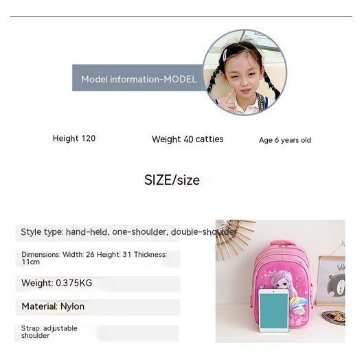 Mochila Escolar Infantil Ergonómica con Diseño Divertido y Respaldo Transpirable - Image 7