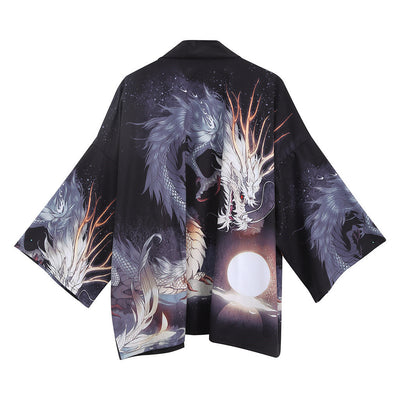 Cardigan Estilo Kimono Japonés con Mangas Tres Cuartos - Image 8
