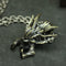 Men And Women Sterling Plateado Skull Necklace Pendant Ornaments Plateado With Plateado Chain