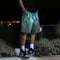 Shorts Sueltos Estampado Completo Tendencia para Hombre