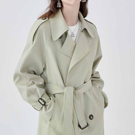Abrigo Clásico Británico Midi - Elegancia Atemporal para Primavera y Otoño - Image 3