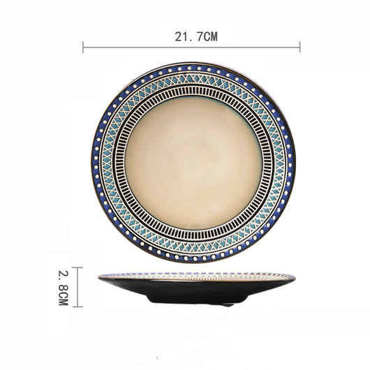 Plato Desayunero Multiusos Cerámica Pintada a Mano Estilo Rústico - Image 17