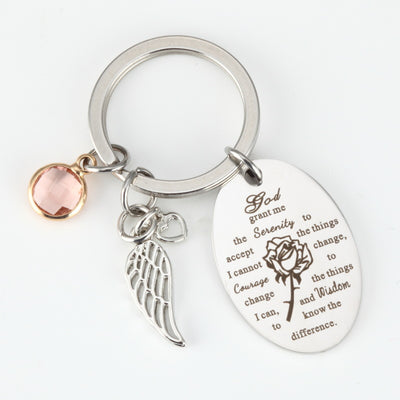 Llavero de Acero Inoxidable con Diseño Personalizado Inglés - Image 3