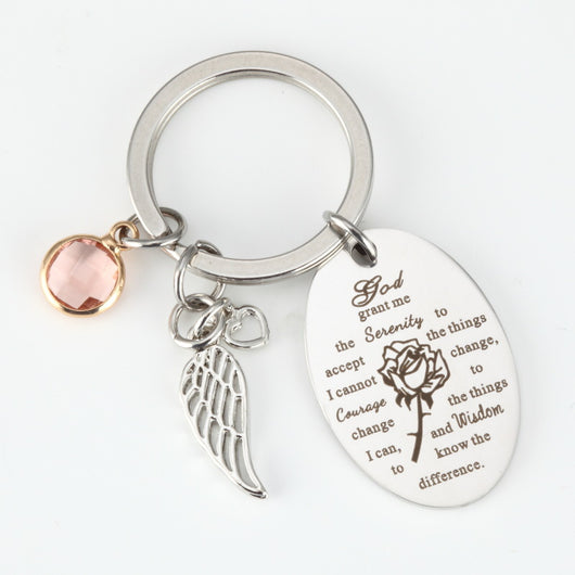 Llavero de Acero Inoxidable con Diseño Personalizado Inglés - Image 3
