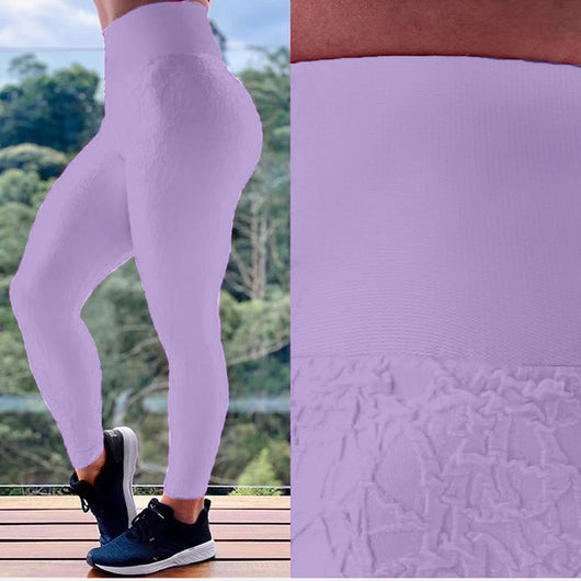 Pantalones Yoga Cintura Alta sin Costuras con Levantador de Glúteos - Image 12