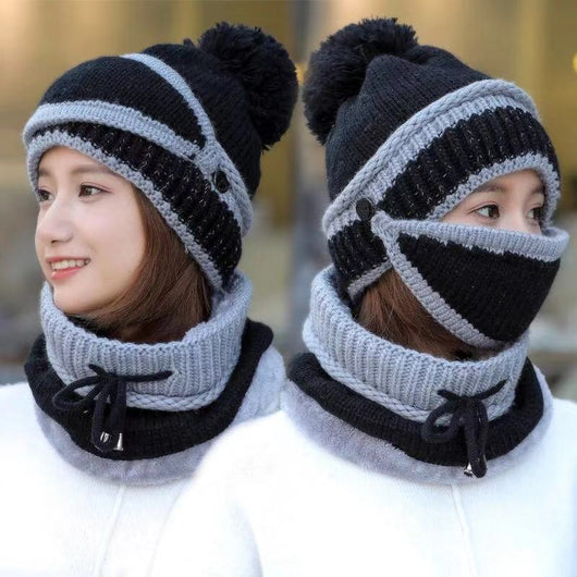 Gorro y Bufanda Térmica de Lana para Ciclismo - Protección Contra el Viento - Image 24