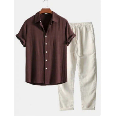 Conjunto Casual Hombre: Camisa Suelta y Pantalón Cómodo - Image 6