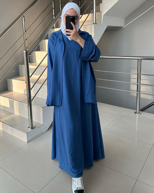 Vestido Árabe Suelto de Manga Larga - Outfit Tradicional Medio Oriente - Image 17