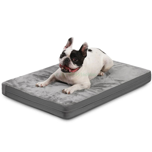 Cama Reversible para Perros Medianos y Pequeños - Cuatro Estaciones, Resistente al Agua y Mordidas