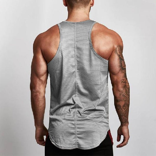 Camiseta Fitness Slim Fit para Hombre - Musculosa Deportiva Mesh - Image 23