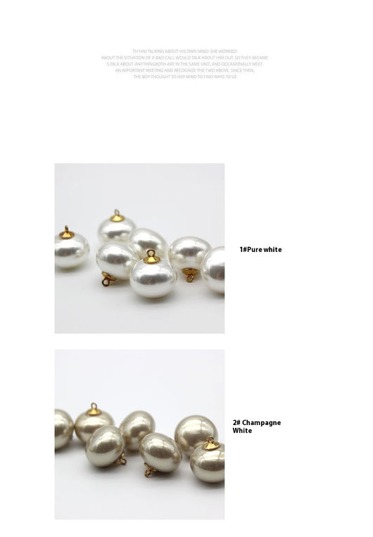 Botón Decorativo Dorado con Perla - Image 10