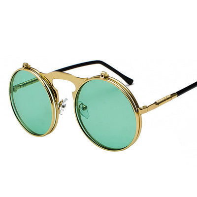 Gafas de Sol Flip Retro Marco Redondo para Adultos Mayores - Image 18
