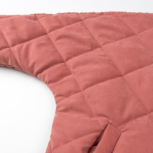 Abrigo Acolchado de Algodón con Cuello Alzado y Diseño Rombo Europeo - Image 18