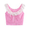Top Encaje Estilo Americano con Tirantes Ajustables
