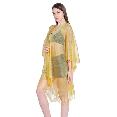 Blusa Playera con Cintas Doradas y Plateadas - Protección Solar Elegante - Image 43