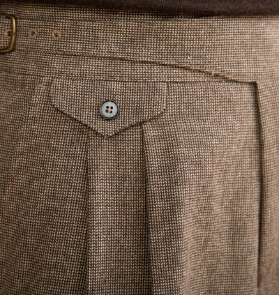 Pantalón Gurkha de Lana Casual Cintura Alta Corte Recto - Image 11