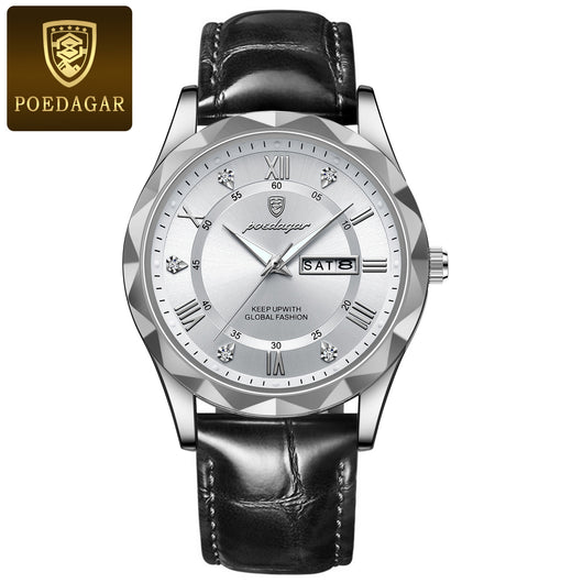Reloj de Pulsera de Cuarzo Luxury para Hombre con Correa de Cuero - Image 30