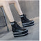 Botas Martin de Cuero con Calcetines Integrados y Aumento de Altura para Mujer