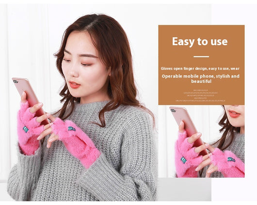Guantes Térmicos con Dedos Libres para Mujer - Perfectos para Estudiantes - Image 10