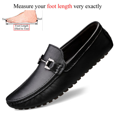 Mocasines de Cuero Genuino para Hombre - Zapatos Casuales de Diseño - Image 5