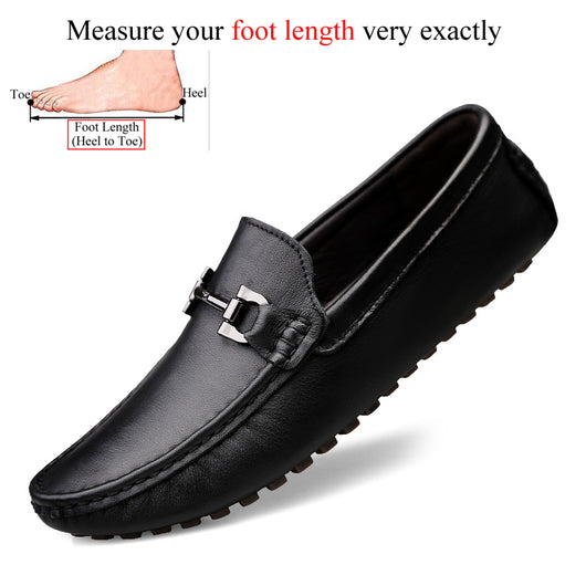 Mocasines de Cuero Genuino para Hombre - Zapatos Casuales de Diseño - Image 5