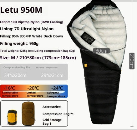 Saco de Dormir Ultraligero de Plumón para Camping - Image 14