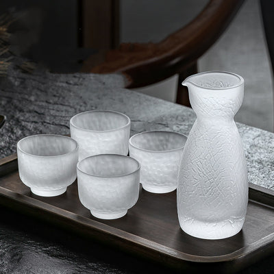 Juego de Jarras de Sake Estilo Japonés con Vasos Esmerilados - Image 13