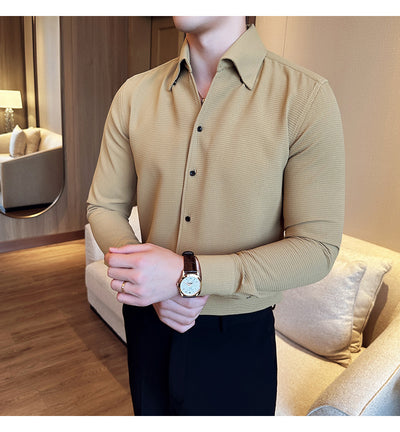 Camisa Térmica Textura Waffle Cuello V Manga Larga - Image 11