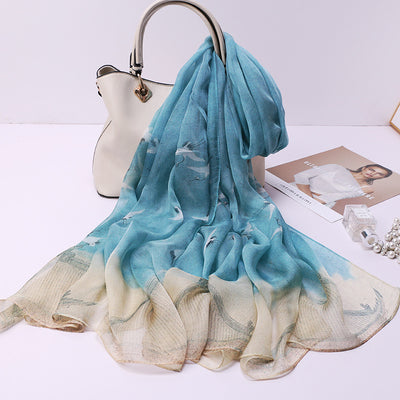 Pañuelo de Tul Qianli Jiangshan Tu para Mujer - Image 22