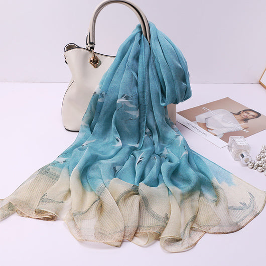 Pañuelo de Tul Qianli Jiangshan Tu para Mujer - Image 22