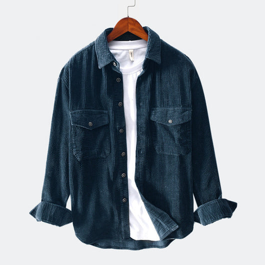 Camisa de Pana para Hombre de Manga Larga - Image 11