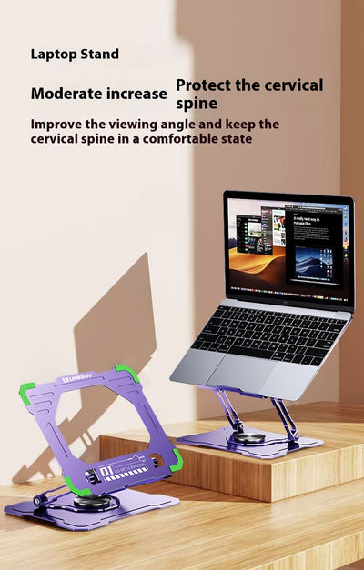 Soporte Giratorio Refrigerante para Notebook con Base Plegable - Image 19